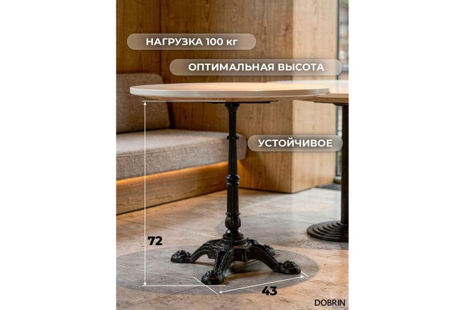 Подстолье обеденное DOBRIN Leone 43х72х43 см