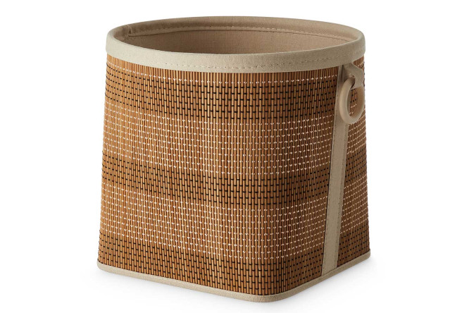 Изображение товара Корзина для хранения Malme 35х32х35 см из бамбука и ткани