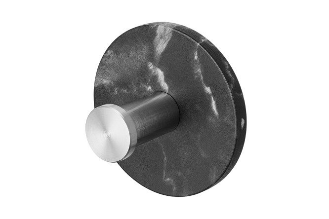 Изображение товара Крючок BERKRAFT Marble со клейкой лентой для стен и мебели 5х5х3 см