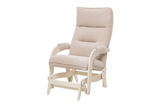 Изображение товара Кресло маятник SCANDICA Leset Ирса с велюровой обивкой, размеры 62х110х90 см