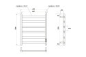 Полотенцесушитель POINT Атлант П6 PN18846W 43х60 см