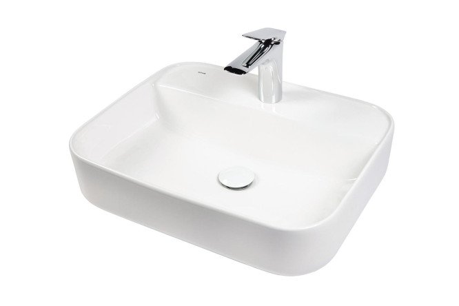 Изображение товара Накладная раковина BOND Cube S13-500 50х13,5х40 см фарфор белый глянец