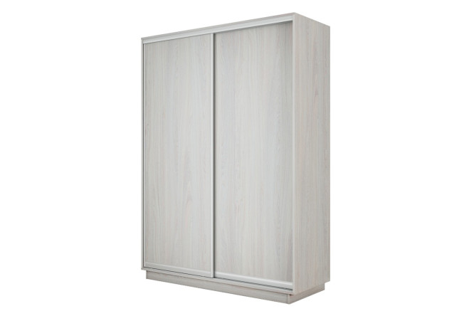 Изображение товара Двухдверный шкаф-купе Slide-2 v.2 120х240х60 см светлый ясень и серебро