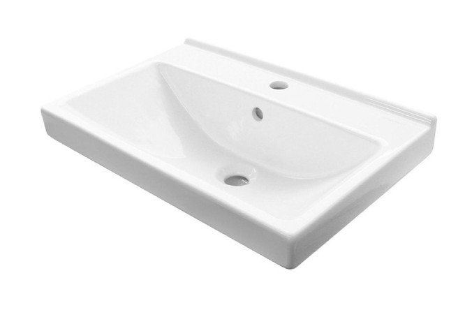 Изображение товара Умывальник накладной SANITA Fest 60, керамика, белый, 60х20х40 см