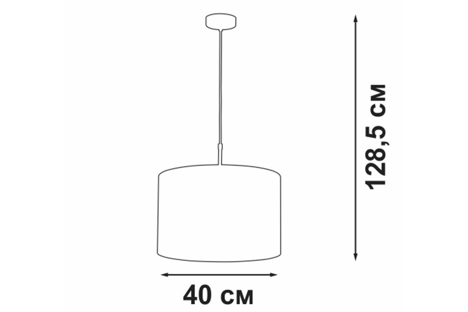 Люстра VITALUCE V4701-0/1S 3 кв.м., 40х128.5х40 см, E27