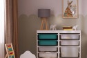 Лампа настольная HOFF Hygge Wood E27, 26.5x44.5x26.5 см