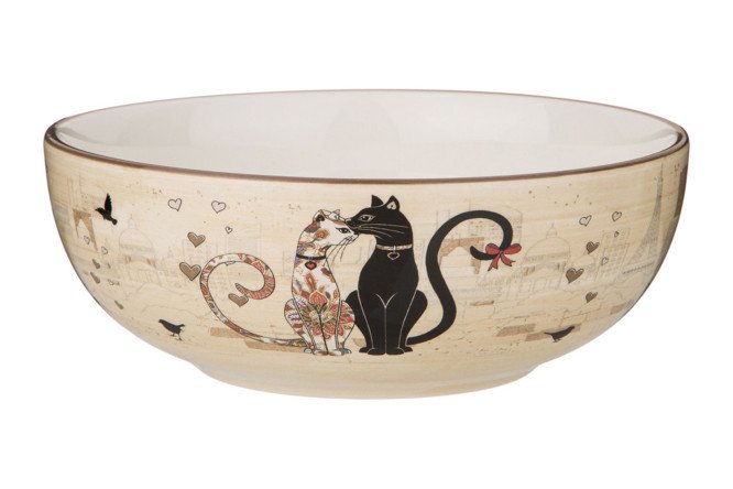 Изображение товара Салатник Парижские Коты 16,5 см объем 800 мл посуда для салатов