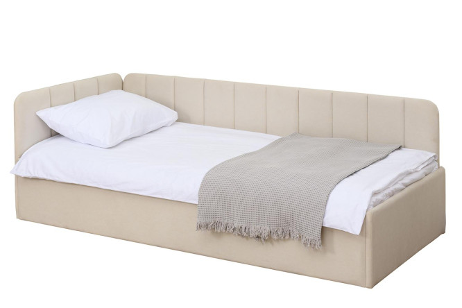 Изображение товара Кровать с подъёмным механизмом Olivia 90x200 см светло-бежевый