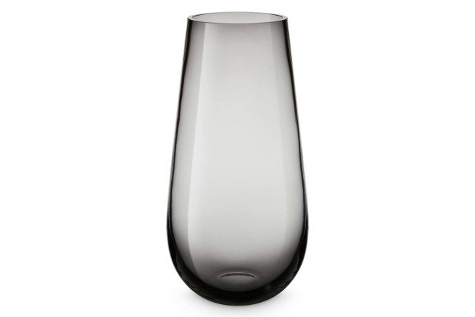 Изображение товара Стеклянная ваза HOFF Elegante 25 см серого цвета для интерьера