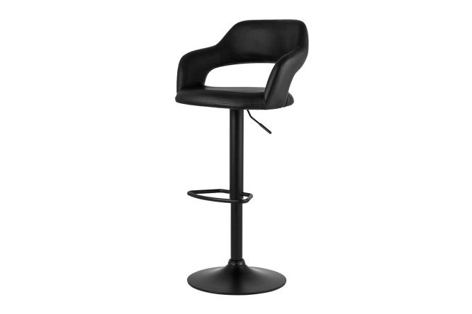 Изображение товара Барный стул Рич 55.5х110.5х46 см черная обивка и ножки