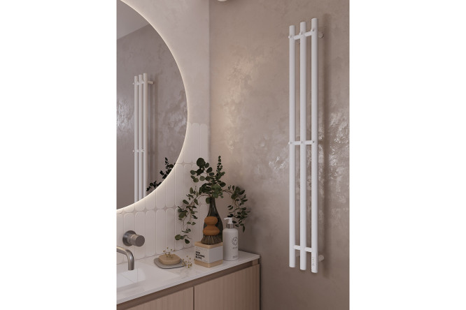 Полотенцесушитель электрический Luna LN10112WM с крючками 15.2х110 см