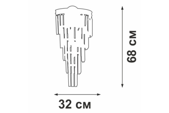 Светильник настенный VITALUCE V5155-1/6A 18 кв.м, E14