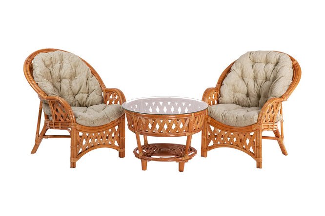 Изображение товара Комплект мебели Черчилль цвет коньячный