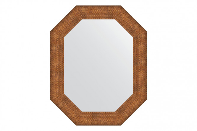 Изображение товара Настенное зеркало в багетной раме EVOFORM Polygon BY 7294 с медной кольчугой 61х76 см