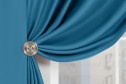Штора MICASA Landry 200х280 см, 1 шт., цвет сине-зелёный