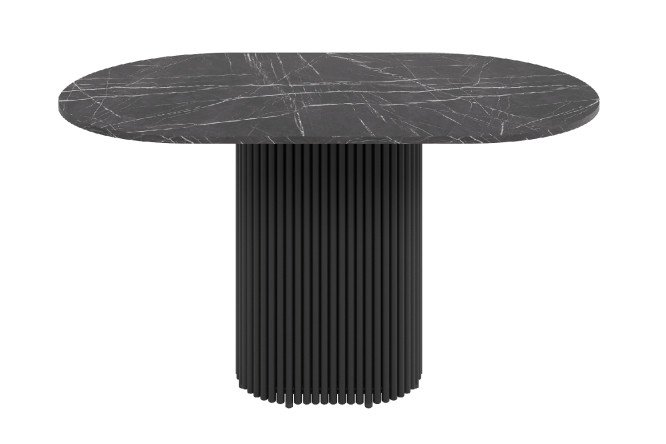 Изображение товара Стол GENGLASS Trubis oval с трубчатым подстольем 140х75х80 см