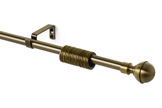 Изображение товара Карниз однорядный MITTE Шар раздвижной 120-210 см настенный