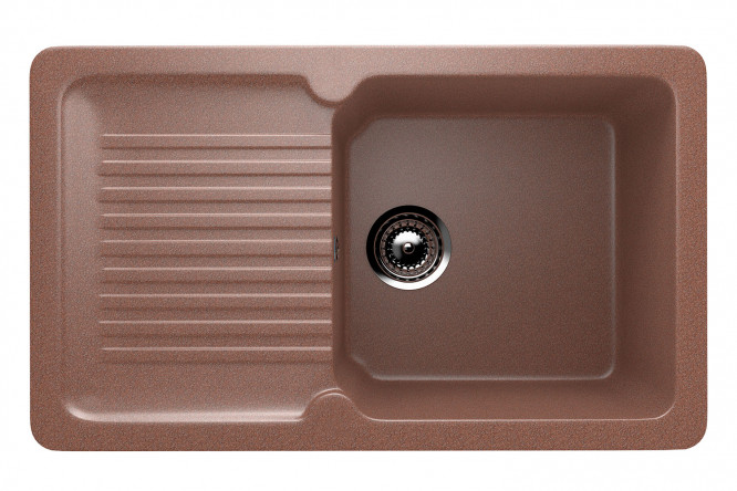 Изображение товара Мойка кухонная с крылом ULGRAN U-506 77х49.5х21 см искусственный мрамор