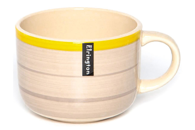 Изображение товара Бульонница Elrington Полдень из керамики, бежево-желтая