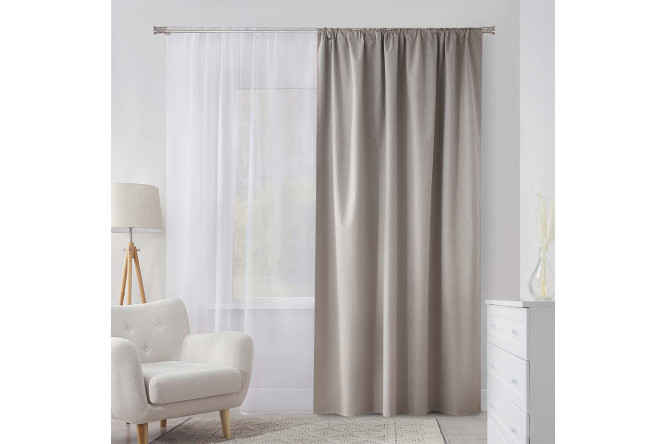 Изображение товара Штора ESTUDI BLANCO Tessa 200х280 см, 1 шт., цвет серо-бежевый