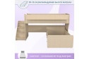 Кровать двухъярусная Р444-2 80х180 см