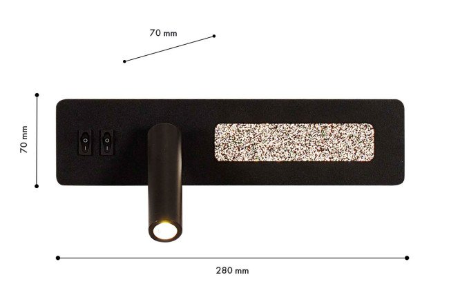 Светильник настенный FAVOURITE Hickory 1 кв.м, LED