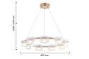 Люстра подвесная FAVOURITE Ori 7 кв.м., LED, 62 см