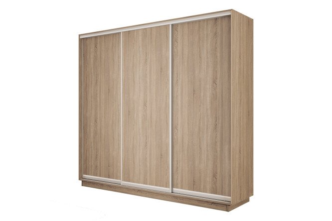 Изображение товара Шкаф-купе 3-дверный Slide-2 180х240х60 см сонома и серебро