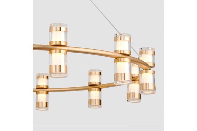Люстра подвесная FAVOURITE Ampullen 14 кв.м., LED, 80 см