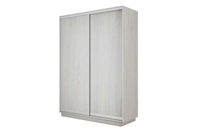 Изображение товара Двухдверный шкаф-купе Slide-2 v.2 120х220х45 см ясень анкор светлый серебро