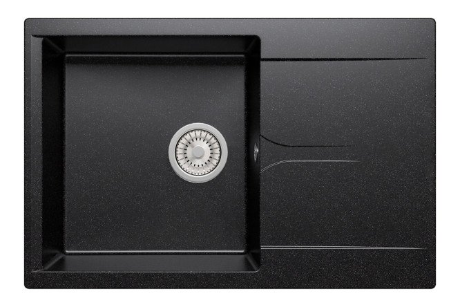 Изображение товара Мойка врезная с крылом POLYGRAN Gals-760 76х50х21.6 см из мрамора