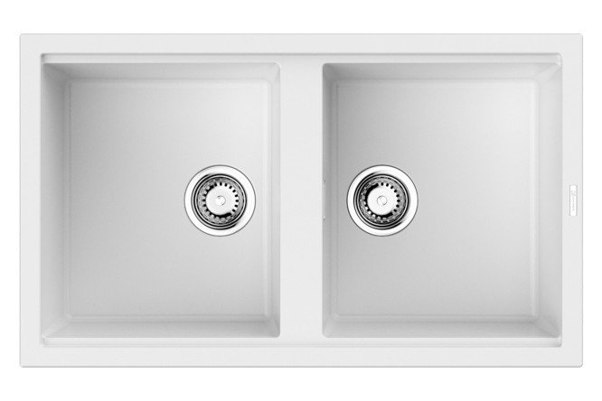 Изображение товара Мойка врезная OMOIKIRI Kitagawa 86-2-WH 86х51х20 см из artceramic