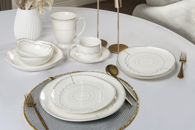Набор тарелок Mandarin decor Linea 2 шт., Фарфор