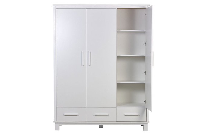 Шкаф трёхсекционный Simple с ящиками 160.4х210х58.8 см