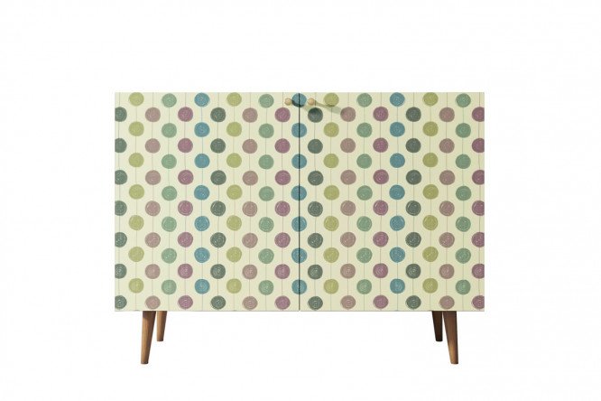 Изображение товара Комод Berber 120x90x45 см с принт-фасадом и коричневым каркасом