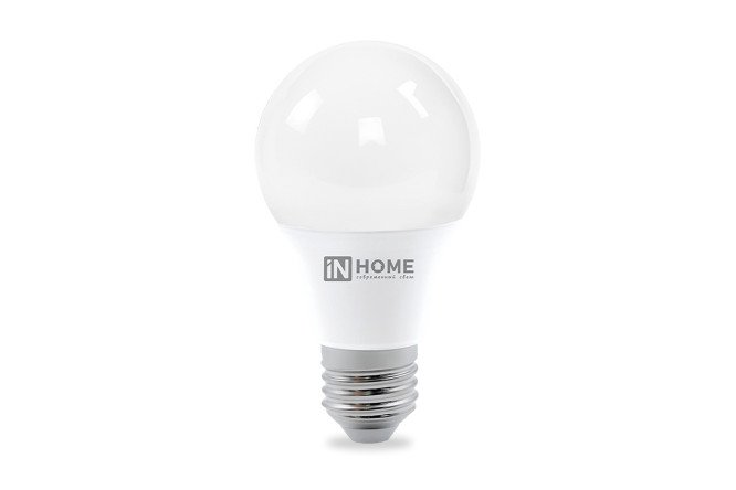 Лампа светодиодная IN HOME LED-A60-VC E27, 25W, Груша, 4000 К, Естественный