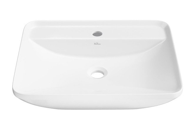 Изображение товара Накладная фарфоровая раковина Cute twin S 318302000 55х13х42 см белый глянец