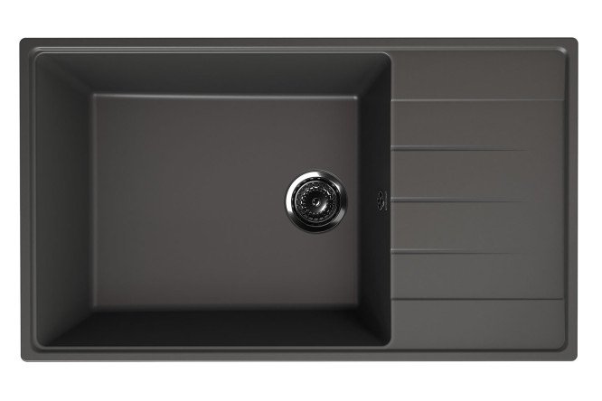 Изображение товара Мойка врезная Prima с крылом 86х50х22 см из кварцевого композита