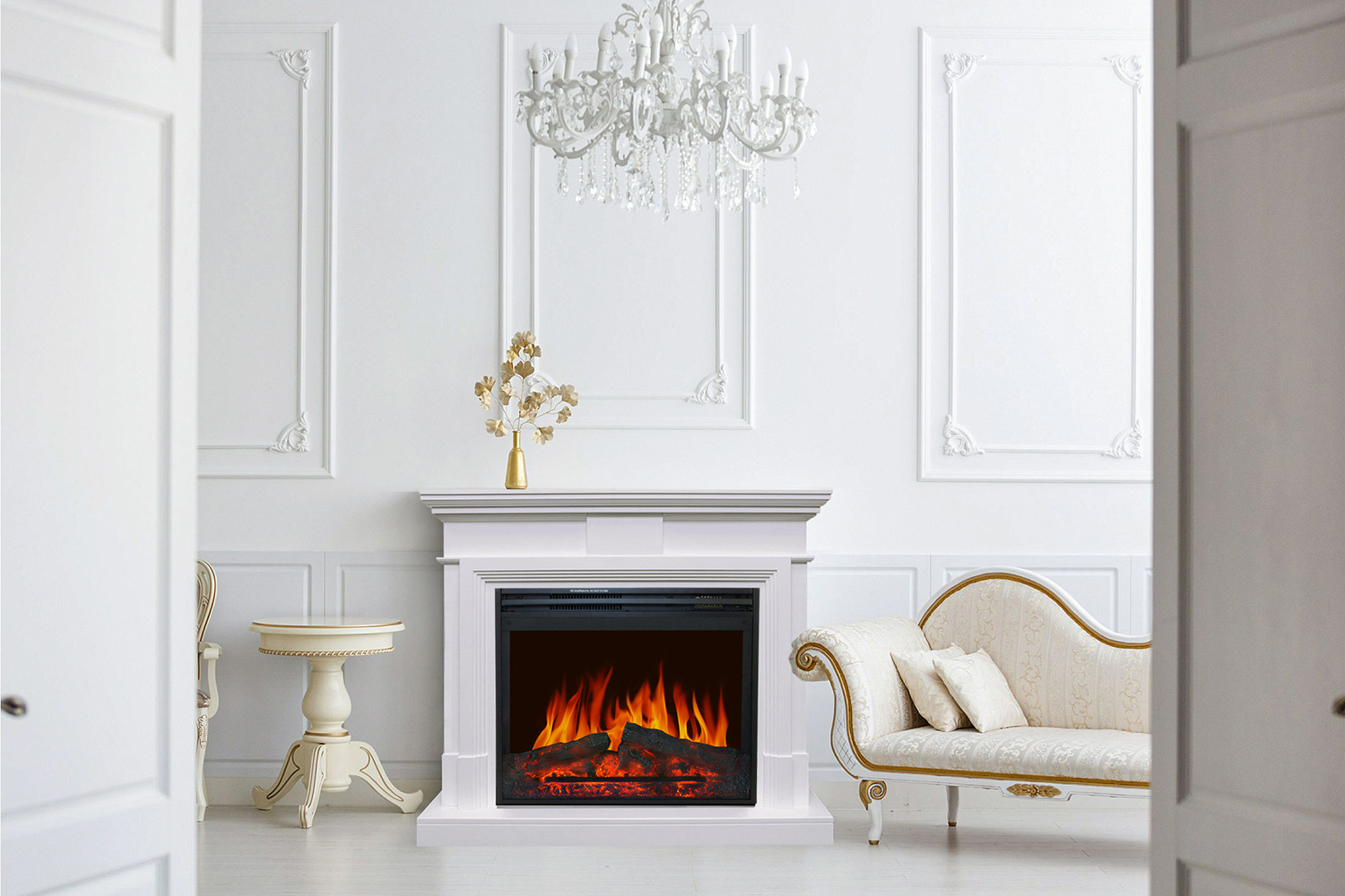 Каминокомплект Royal Flame Coventry с очагом Jupiter N белый