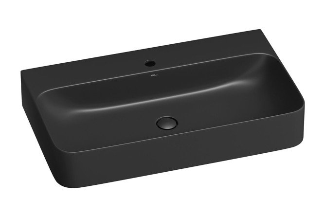 Изображение товара Накладная раковина Clermont 302613000 черный матовый 80х13,5х47 см