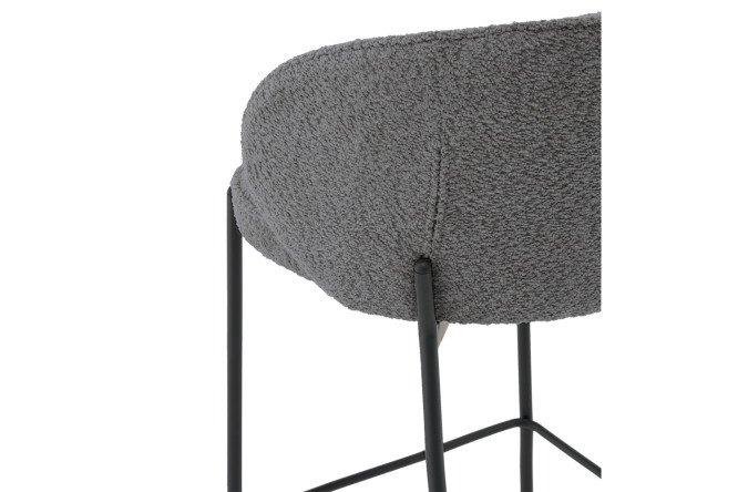 Фото 7 Стул барный Stool Group Тисдейл 56х94.5х56 см, цвет обивки тёмно-серый, ножек чёрный