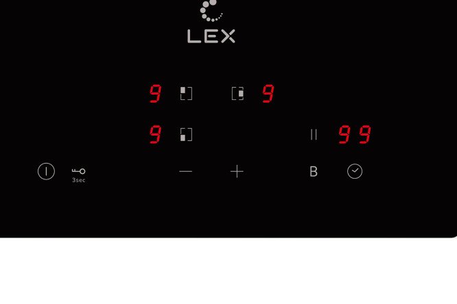 Индукционная варочная панель LEX EVI 430A BL 45 см