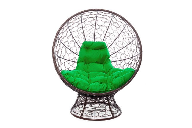 Изображение товара Кресло на подставке Кокос коричневое комфортное современное