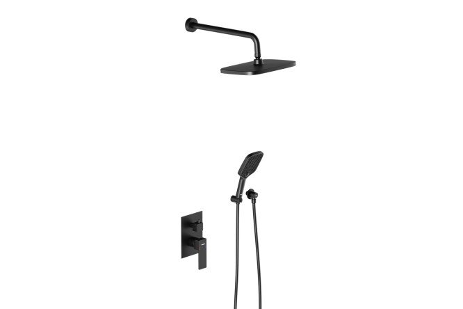 Изображение товара Душевая система встраиваемая DAMIXA Gala 953530000 черная современный дизайн