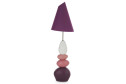 арматуры: фиолетовый матовый, розовый матовый, плафонов/абажуров: фиолетовый