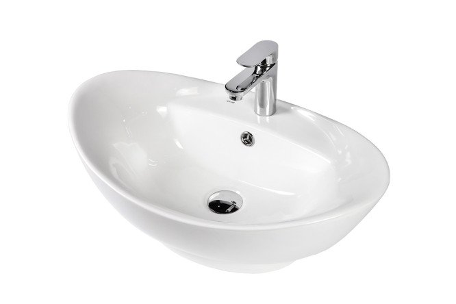 Изображение товара Раковина накладная BOND Oval S15-590 Накладная, 59х20.5х39 см