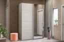 Шкаф-купе 2-дверный Cors-2 140х230х57 см, ясень анкор светлый, с одним зеркалом