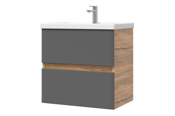 Изображение товара Подвесная тумба Sanstar Graffa 50.5 см с раковиной дизайн современный