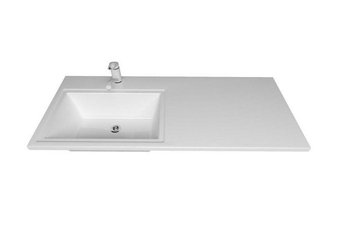 Изображение товара Раковина левая Марсал 110 Накладная 110х15х48 см из литьевого мрамора