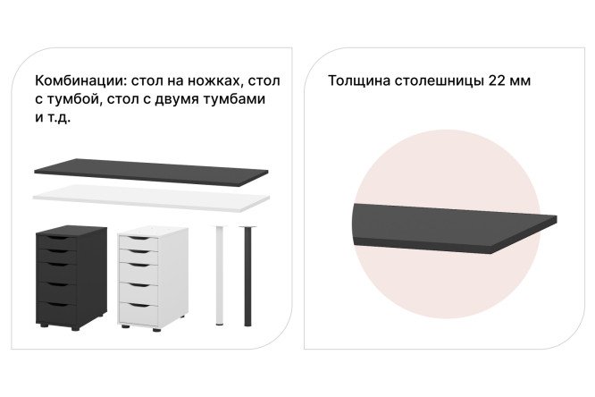 Письменный стол Alexys 140 с тумбой